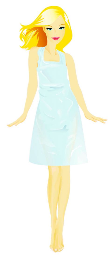 Фартук п/э 80*120см прозрачный White line 1шт